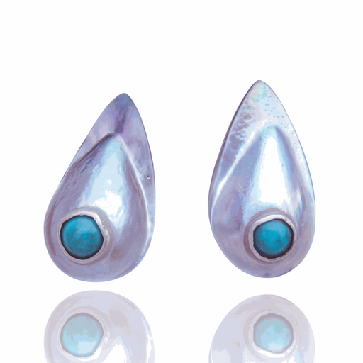 Pointy Mabe Earring Studs